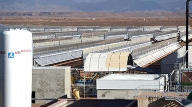 A view of the Noor-1 Concentrated Solar Power plant. (Photo/AFP).